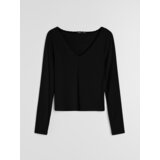 Sinsay Bluza s dugim rukavima i čipkom na dekolteu | shoptok.hr