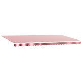 vidaXL Ročna retraktibilna tenda rdeče in bele črte 600x300 cm, (22146360) | Shoptok.si