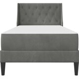  Okvir kreveta s madracem Tamno siva 90 x 190 cm Baršun | shoptok.hr