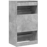 Ormarić za cipele s 2 ladice siva boja betona 60 x 42 x 108 cm | shoptok.hr