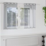 vidaXL Zavjese sa zavjesama 2 pcs Tamnosiva 140 x 140 cm Poliester | shoptok.hr