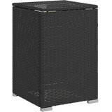  Pokrovni stol za spremnik propana crni 40x40x60 cm poliratan | shoptok.hr