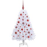  Umjetno božićno drvce s nogom Bijelo 120 cm PVC i čelik | shoptok.hr