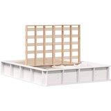  Krevetna konstrukcija Bijelo 140 x 190 cm Čvrsto borovo drvo | shoptok.hr