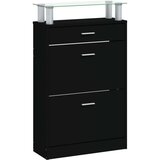 vidaXL omarica za čevlje črna 63x24x104 cm inženirski les | Shoptok.si