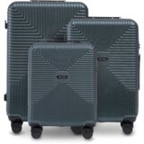 WINGS set od 3 kofera PC ECO Jackdaw, tamnozelene boje | shoptok.hr