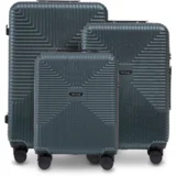 set od 3 kofera PC ECO Jackdaw, tamnozelene boje
