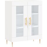 Maison Chic Komoda - Predalnik bela 69,5x34x90 cm inženirski les, (21716442) | Shoptok.si