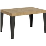 Itamoby   Flame (90x120/224 cm) - hrast, barva nog: antracit - raztegljiva jedilna miza, (20842989) | Shoptok.si