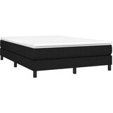  Box spring postelja z vzmetnico črna 160x200 cm blago, (20725783) | Shoptok.si