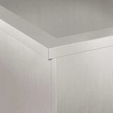  Vrtna posuda za sadnju s LED svjetlom 2 kom. Srebrna - Nehrđajući čelik 50 x 100 x 48 cm 2 | shoptok.hr