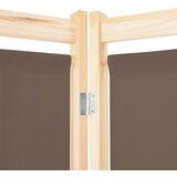 Sobna pregrada sa 6 panela od tkanine 240 x 170 x 4 cm smeđa | shoptok.hr