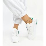 Gemre White sneakers with green inserts Anaunia | Shoptok.si
