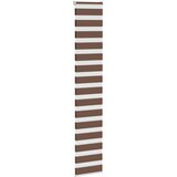 Zebra zavjesa smeđa 45x200 cm širina tkanine 40,9 cm poliester | Shoptok.si