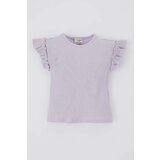 Defacto Baby Girl Regular Fit Crew Neck Corded Camisole Short Sleeved T-Shirt | shoptok.hr