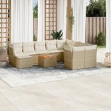 vidaXL 11-dijelni set vrtnih sofa od poliratana s jastucima bež | shoptok.hr