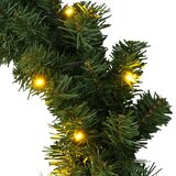  Božićni vijenac Zelena Ø 30 cm PVC 25 LED lampica - Zelena 30 cm s LED svjetlima | shoptok.hr
