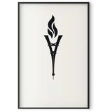  Plakat - Torch Shaped Like the Eiffel Tower 21x30 Crni okvir | shoptok.hr