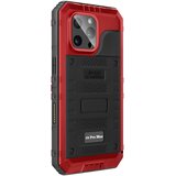 AVIZAR Ovitek za iPhone 16 Pro Max silikonski vodoodporen IP68 in odporen na udarce, Črna / Rdeča, (5000190579) | Shoptok.si