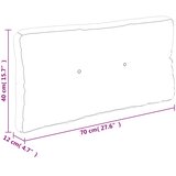  Jastuk za palete crveni karirani 70 x 40 x 12 cm od tkanine | shoptok.hr