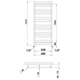  p.m.h. SN4W - merdevinski radijator za kupatilo sorano 470W 121 cm bela | Eponuda.com