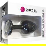 Dorcel Geisha Plug Diamond XL - analni dildo od bijelog kamena (crni) | shoptok.hr