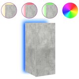 TV ormarić s LED svjetlima siva boja betona 30,5 x 35 x 70 cm | shoptok.hr