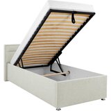 MID.YOU OBLAZINJENA POSTELJA 90 cm x 200 cm , les, kovina, umetna masa, tekstil krem barve | Shoptok.si