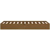  Posteljni okvir medeno rjav iz trdnega lesa 75x190 cm 2FT6, (20684863) | Shoptok.si