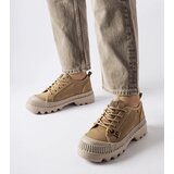 Big Star Beige leather sneakers | Shoptok.si