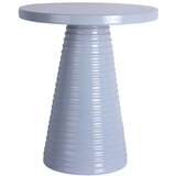 Leitmotiv Metalni okrugao pomoćni stol ø 40 cm Catania Ribbed – Cijene