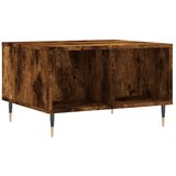 Maison Chic Klubska mizica - kavna mizica - Nizka mizica dimljeni hrast 60x50x36,5 cm inženirski les, (21754388) Cene