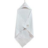 Malomi Kids Bela otroška brisača s kapuco iz muslina 85x85 cm Muslin – | Shoptok.si
