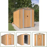  The Living Store Vrtna lopa svetlo rjava 192x357x223 cm pocinkano jeklo - Vrtna Lopa, (21745230) Cene