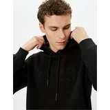 Koton Republic Embroidered Kangaroo Pocket Hooded Sweatshirt Special for the 100th Anniversary