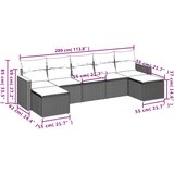  7-dijelni set vrtnih sofa sivi od poliratana | shoptok.hr