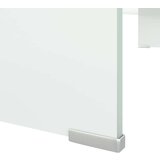 vidaXL Stalak za TV/Monitor Stakleni Bijeli 90x30x13 cm | shoptok.hr