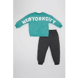 Defacto Baby Boy Printed Sweatshirt Sweatpants 2 Piece Set Cene