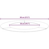  Pogodno za ravne drvene prstenove 5 pcs Srebrno Ø50 / 80 cm | shoptok.hr