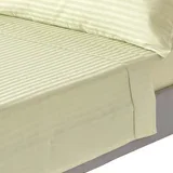 Zelena barva, satenasto črtasto platno iz egiptovskega bombaža, 330 niti, 240x275 cm, (20750786)