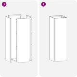  Stalak za kišobran s pohranom Crna 15,5 x 15,5 x 49 cm Metal | Eponuda.ba