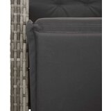  11-dijelni vrtni bistro set od poliratana s jastucima sivi | shoptok.hr