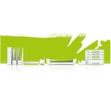  Stalak za spise okomit plastičan wow leitz 53621054 bijelo-zeleni | shoptok.hr