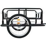 Prikolica za bicikl 130 x 73 x 48,5 cm čelična crna | shoptok.hr