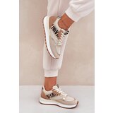 Boto Women's Sports Shoes On Platform Zebra Beige Davinara | Shoptok.si