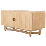 Bloomingville Komoda iz masivnega kavčukovca v naravni barvi 120x55x45 cm Serrone – | Shoptok.si