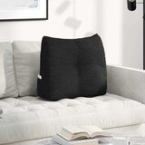 vidaXL Poglavni vzglavnik Črna 60 x 24 x 50 cm blago | Shoptok.si