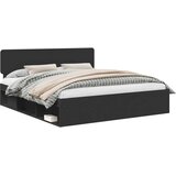  Krevetna konstrukcija Crna 180 x 200 cm Čvrsto borovo drvo | shoptok.hr