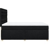  Krevet s oprugama i madracem crni 140 x 190 cm od tkanine | shoptok.hr