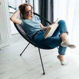 springos vrtna stolica od ratana,crna 72 x 82 x 85 cm | shoptok.hr